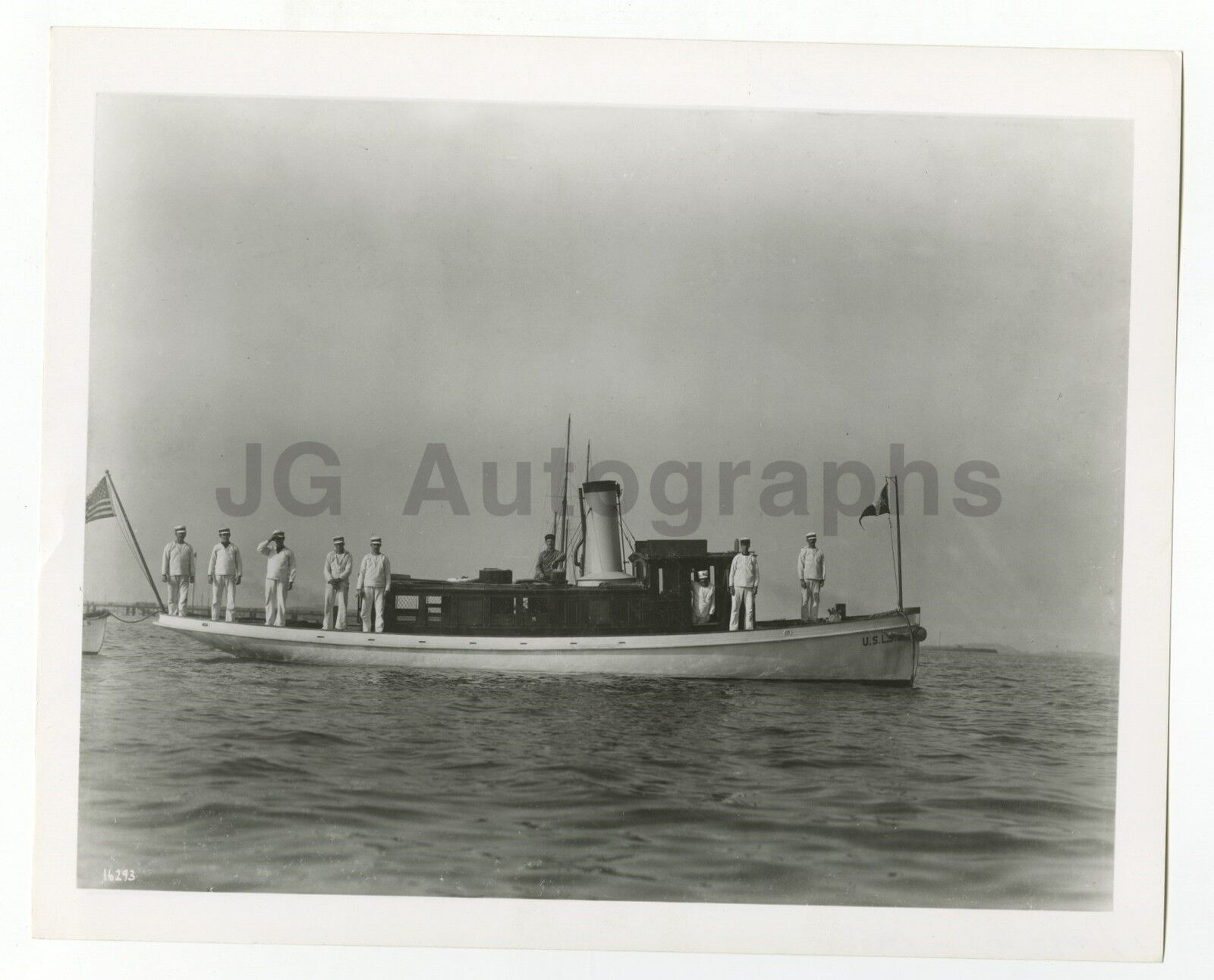 United States Navy - Vintage 8x10 Publication Photo Poster painting - Ship at Sea Early 1900s