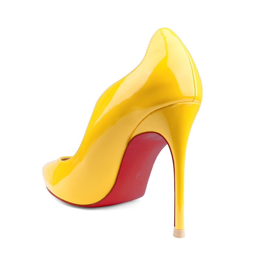 3.94" Women's Party Wedding Classic Pumps Fashion Edge Design Red Bottom High Heels Stilettos-MERUMOTE