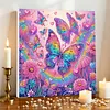 Framed Diamond Painting - Special Shaped - Colorful Butterfly (25x25cm)
