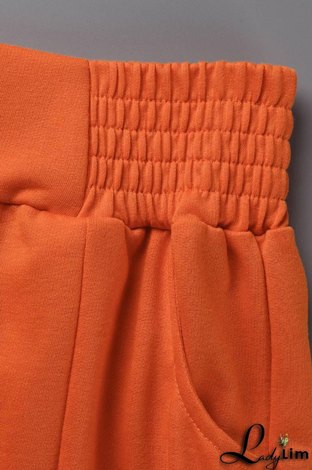 Black Fashion Casual Solid Basic Regular High Waist Trousers