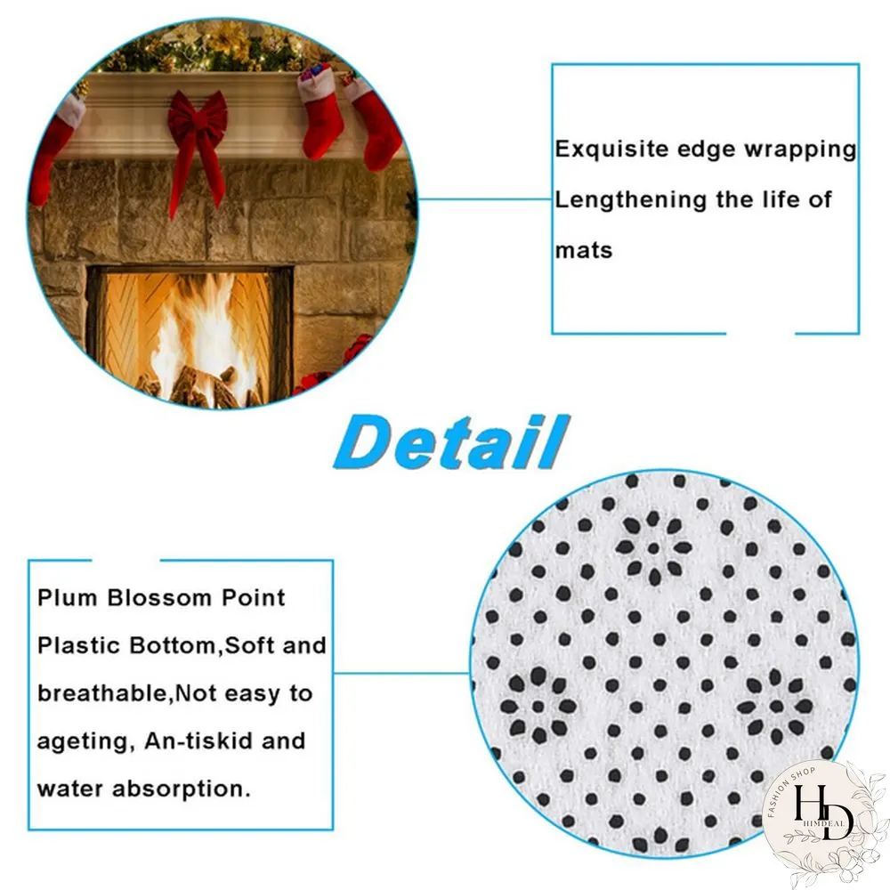 Watershed Christmas Shower Curtains Bath Mat Set Xmas Eve Fireplace Gifts Red Socks
