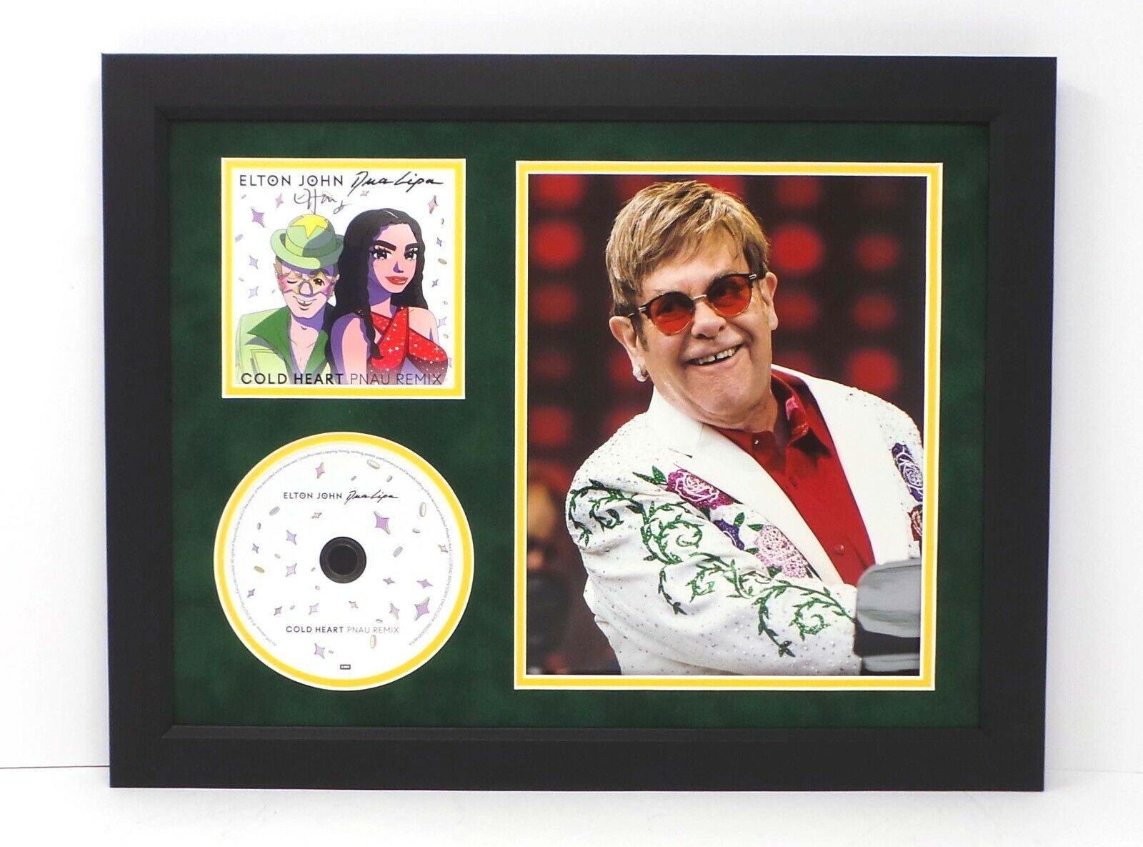 Elton JOHN Signed Mounted & Framed 16x12 CD Artcard Photo Poster painting Display A AFTAL RD COA