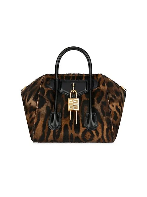  Givenchy Mini Antigona Lock Bag In Leopard Print Haircalf 5 out of 5 Customer Rating