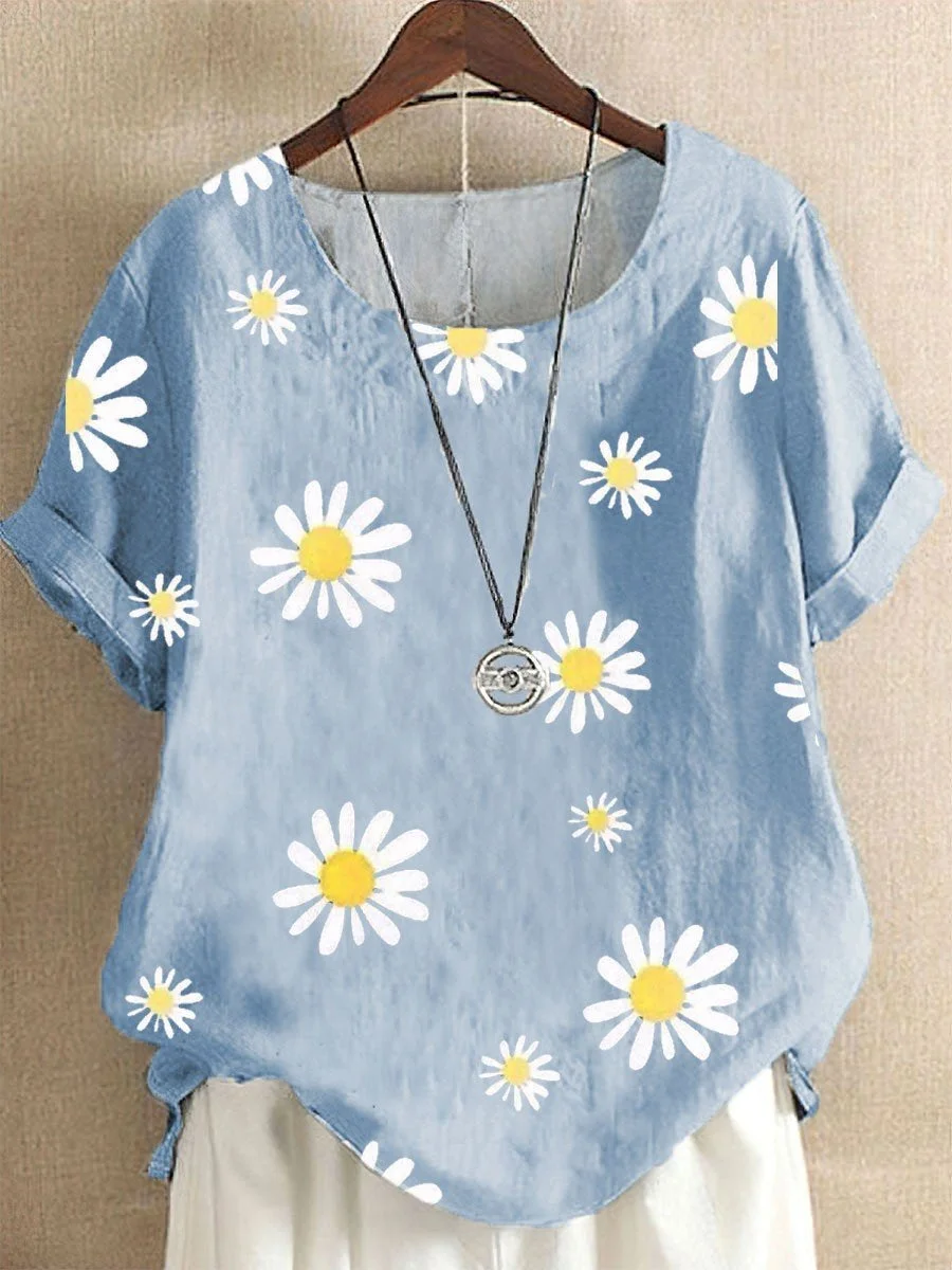 Women's Casual Floral Print Top