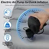 Inflatable Car Air Mattress Backseat Bed with Air Pump for Camping Road Trip