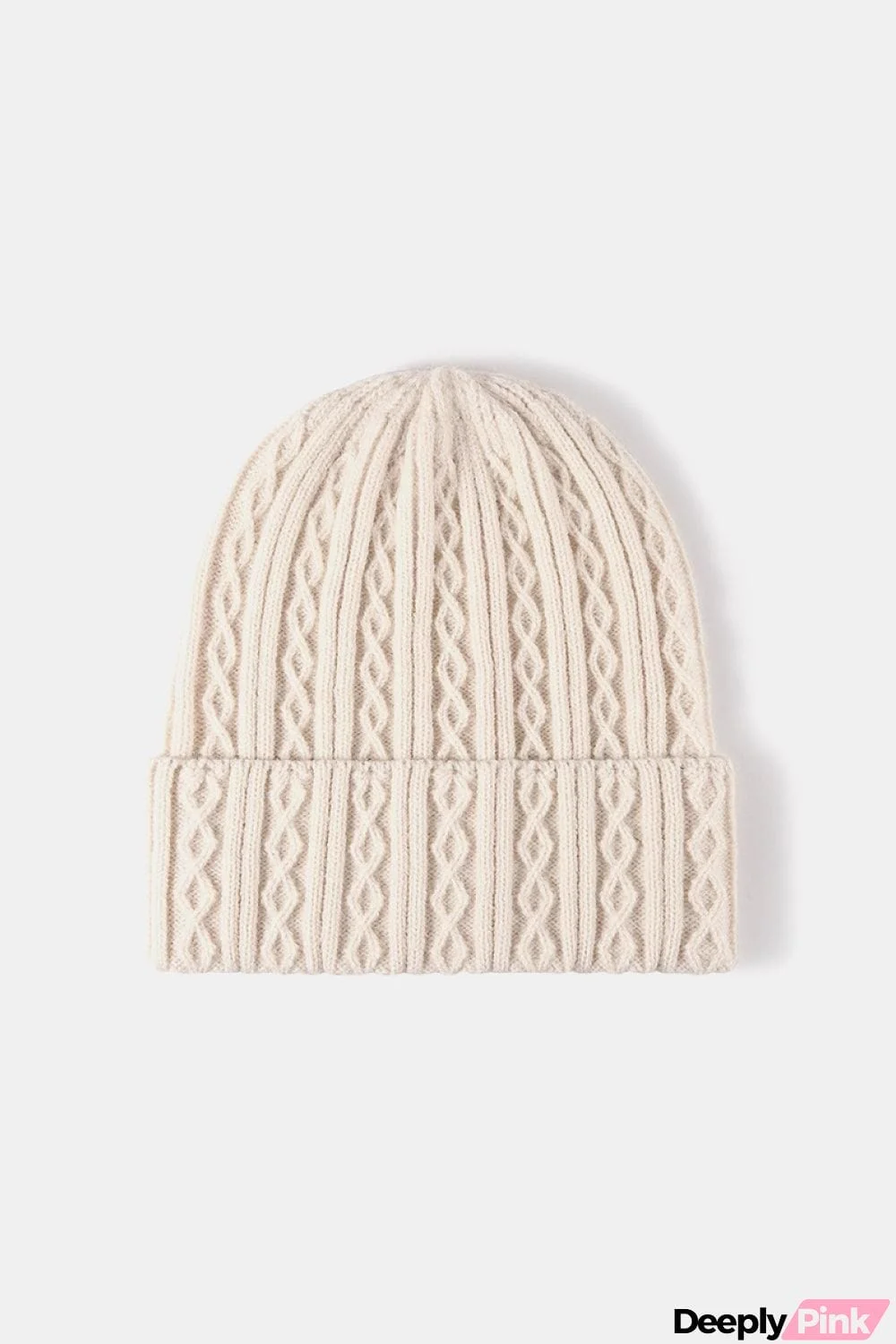 Mixed Knit Cuff Beanie