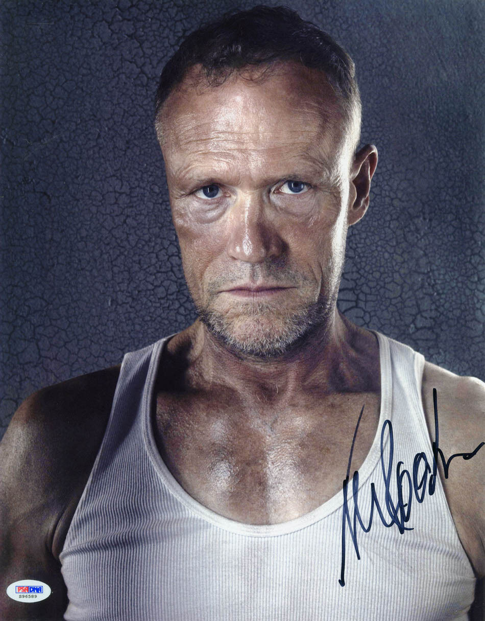 Michael Rooker SIGNED 11x14 Photo Poster painting Merle The Walking Dead PSA/DNA AUTOGRAPHED