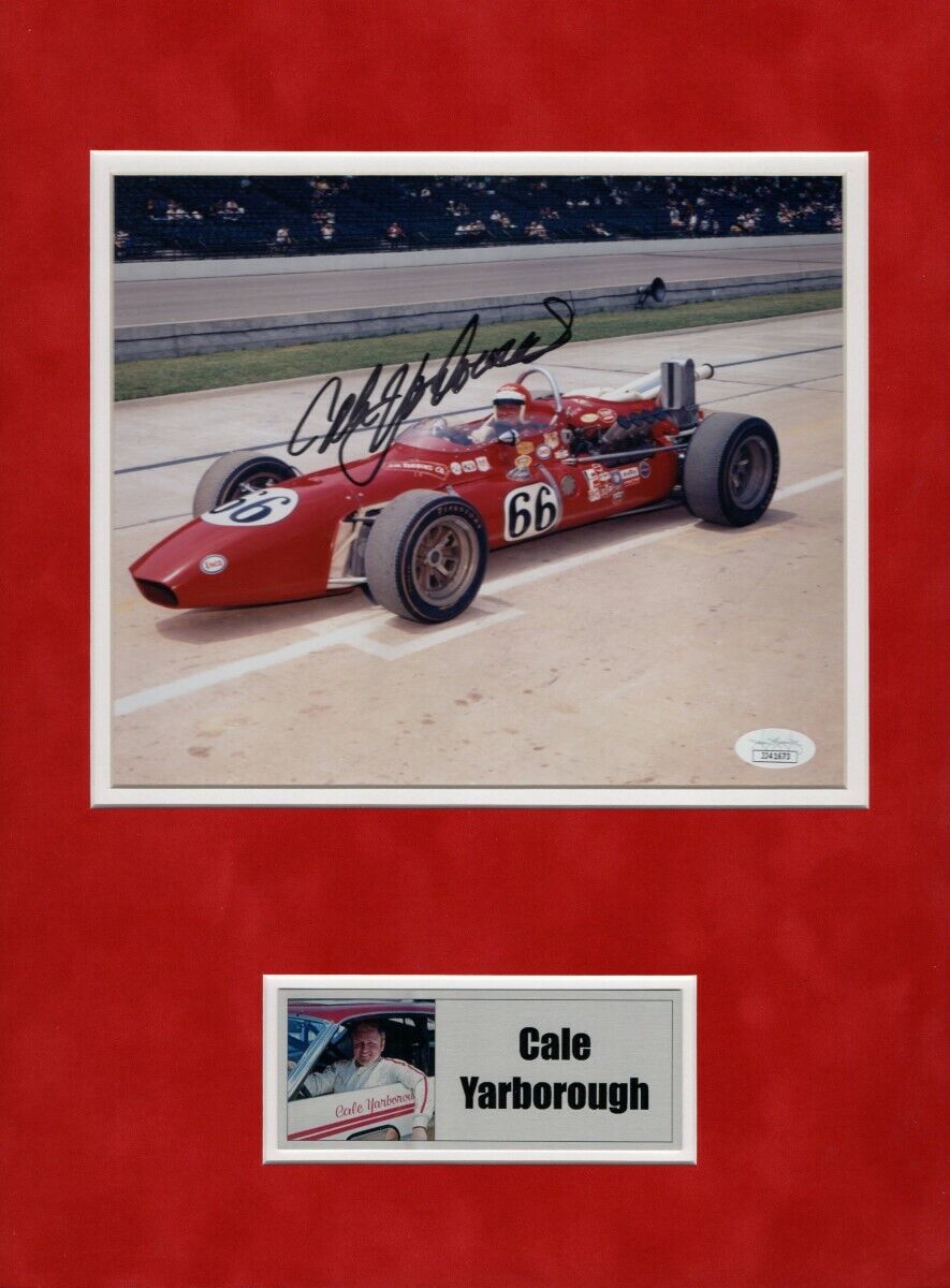 Cale Yarborough Signed Autographed Matted 8X10 Photo Poster painting IndyCar Legend JSA JJ41673