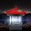 Lighthouse Solar LED Light Garden Fence Outdoor Beacon Rotating Beam Lamp