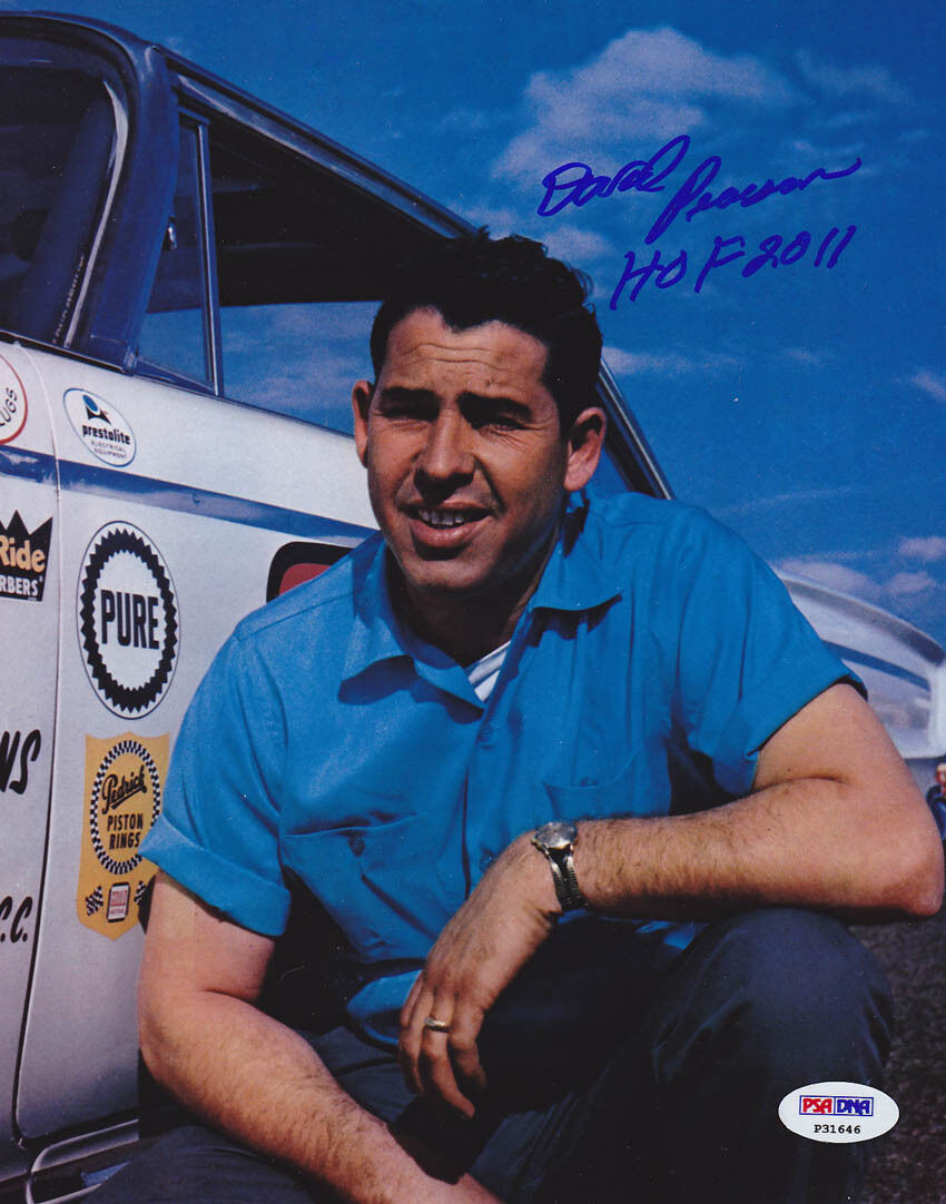 David Pearson SIGNED 8x10 Photo Poster painting + HOF 2011 NASCAR LEGEND PSA/DNA AUTOGRAPHED