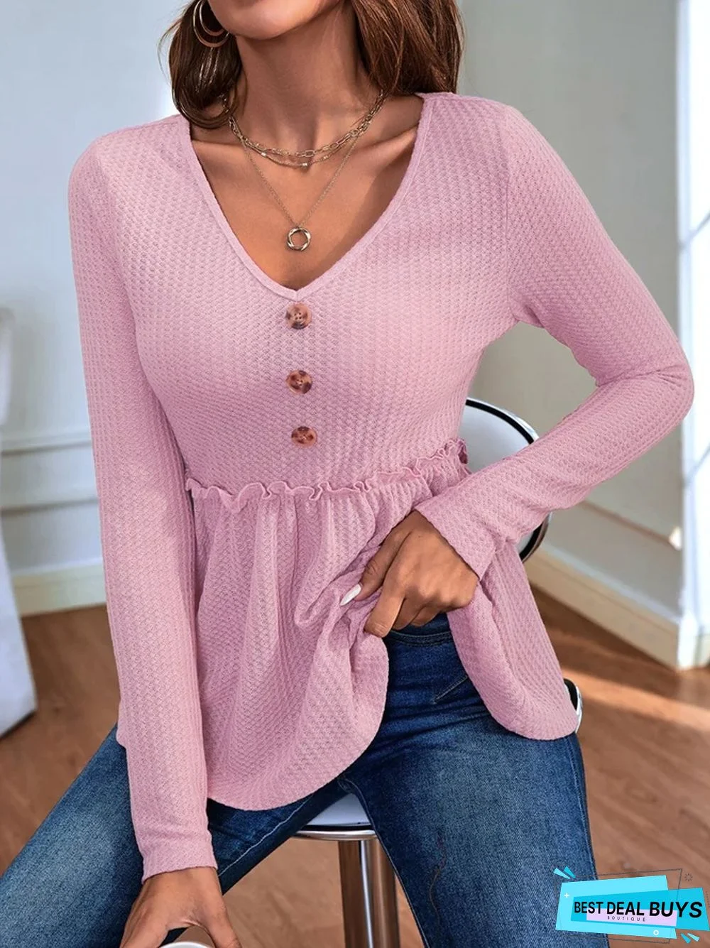 Casual Loose Plain Top