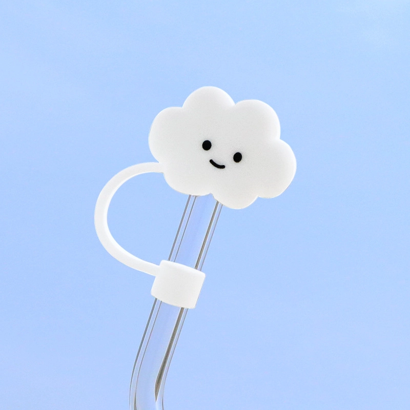 10mm Glass Straw Cap Dust Cover Stainless Steel Straw Dust Cover Dust Plug 10mm Large Diameter Milk Tea