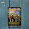 Western Cowboy - Wooden Signs - 30*40cm