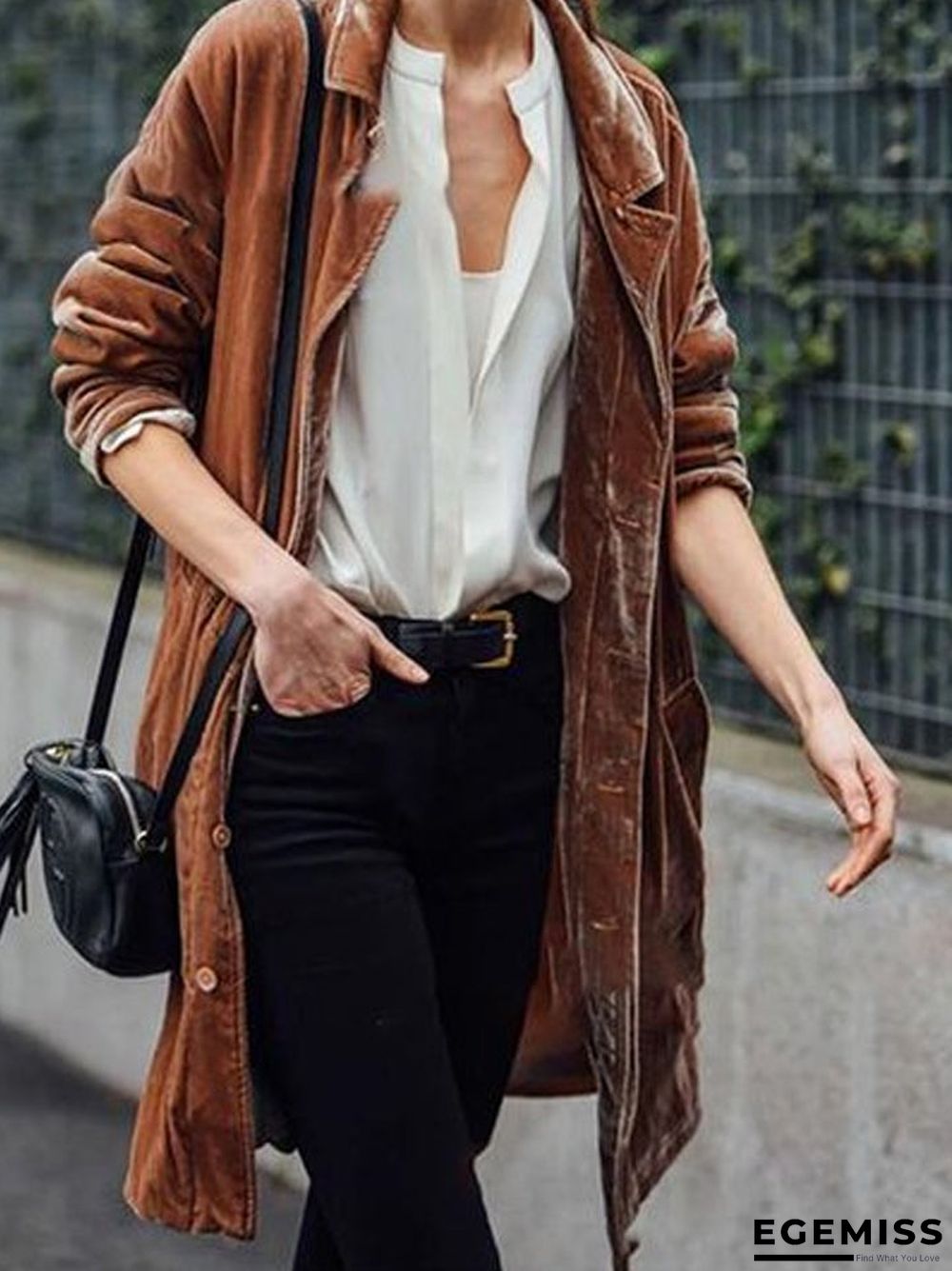 Fashion Solid Color Loose Coats | EGEMISS