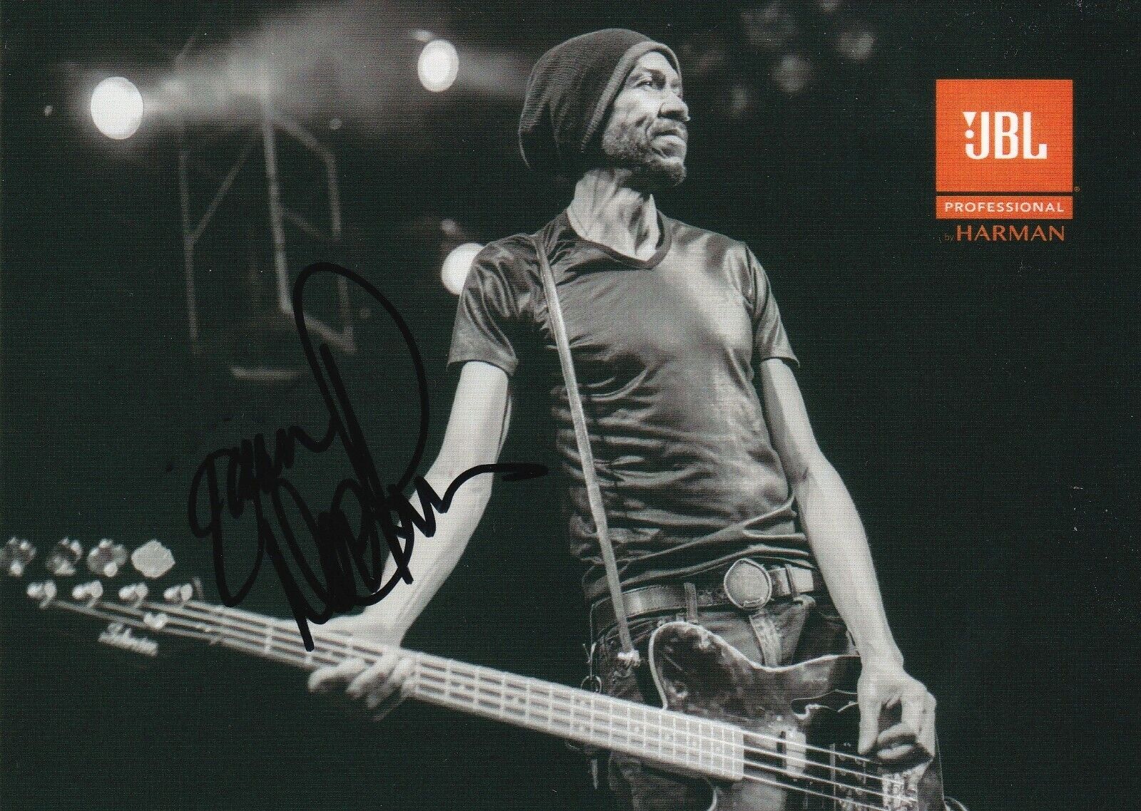 Doug Pinnick Of King's X REAL hand SIGNED 5x7 Promo Card #4 COA Autographed