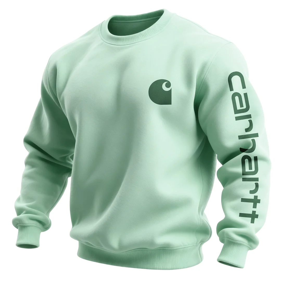 Unisex Loose And Comfortable Plush And Thickened Round Neck Pullover Sweatshirt