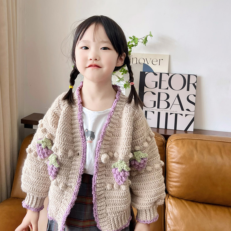Handcraft Cardigan DIY Knitting Kit – Crochet Wool Yarn Pack