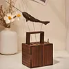 Handcrafted Wooden Wandering Narwhal Automaton