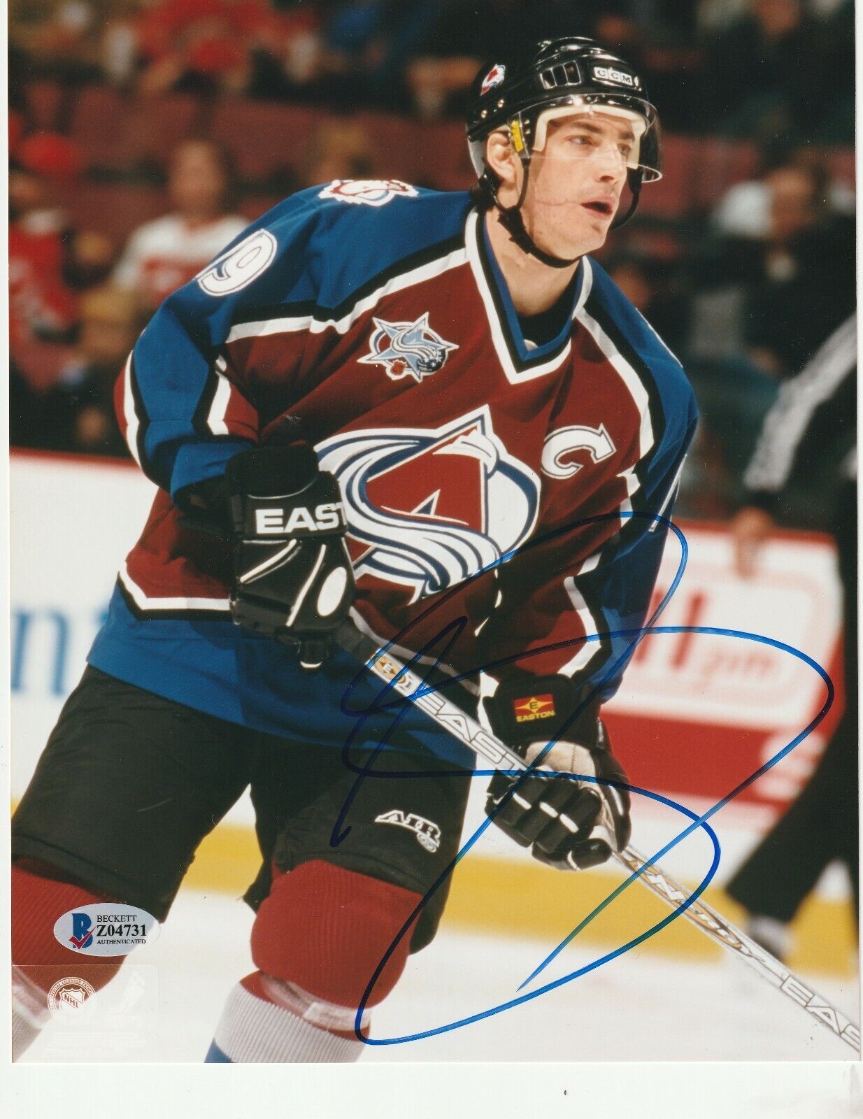 JOE SAKIC Signed Colorado AVALANCHE 8x10 Photo Poster painting with Beckett COA