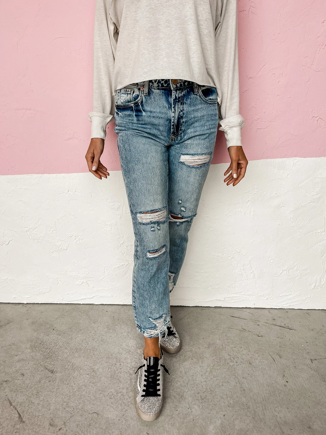 Jodi Super High Rise Straight Jeans-Lake City