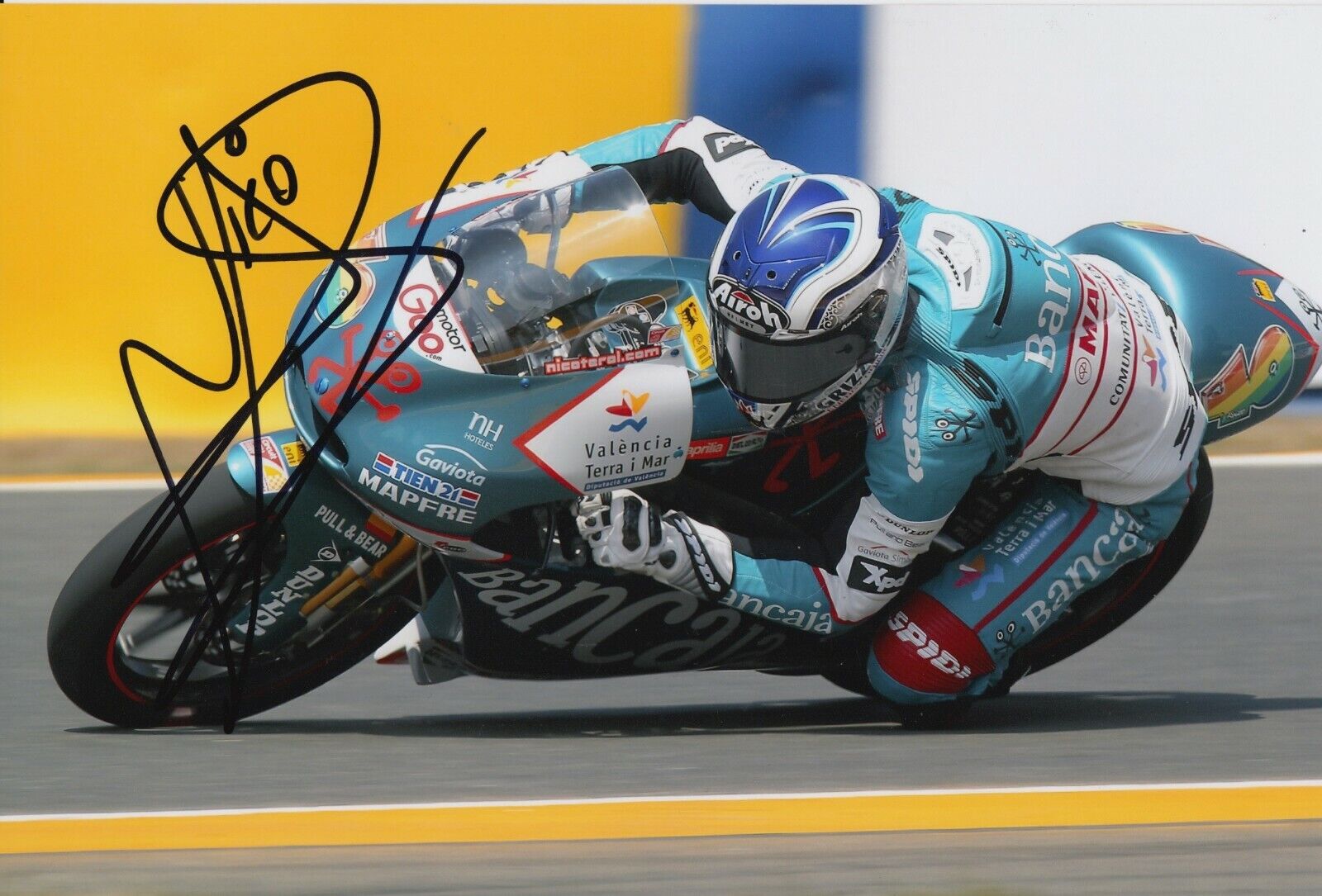 Nico Terol Hand Signed 12x8 Photo Poster painting - MotoGP Autograph.