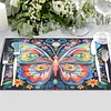 (42.5*29.5cm)Animal Diamond Painting Placemat Heat Resistant Diamond Art Table Mat(Butterfly)