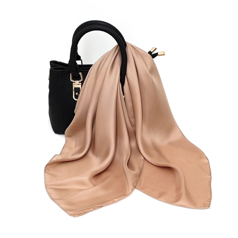 Women’s Elegant Basic Printing Polyester Printing Silk Scarf