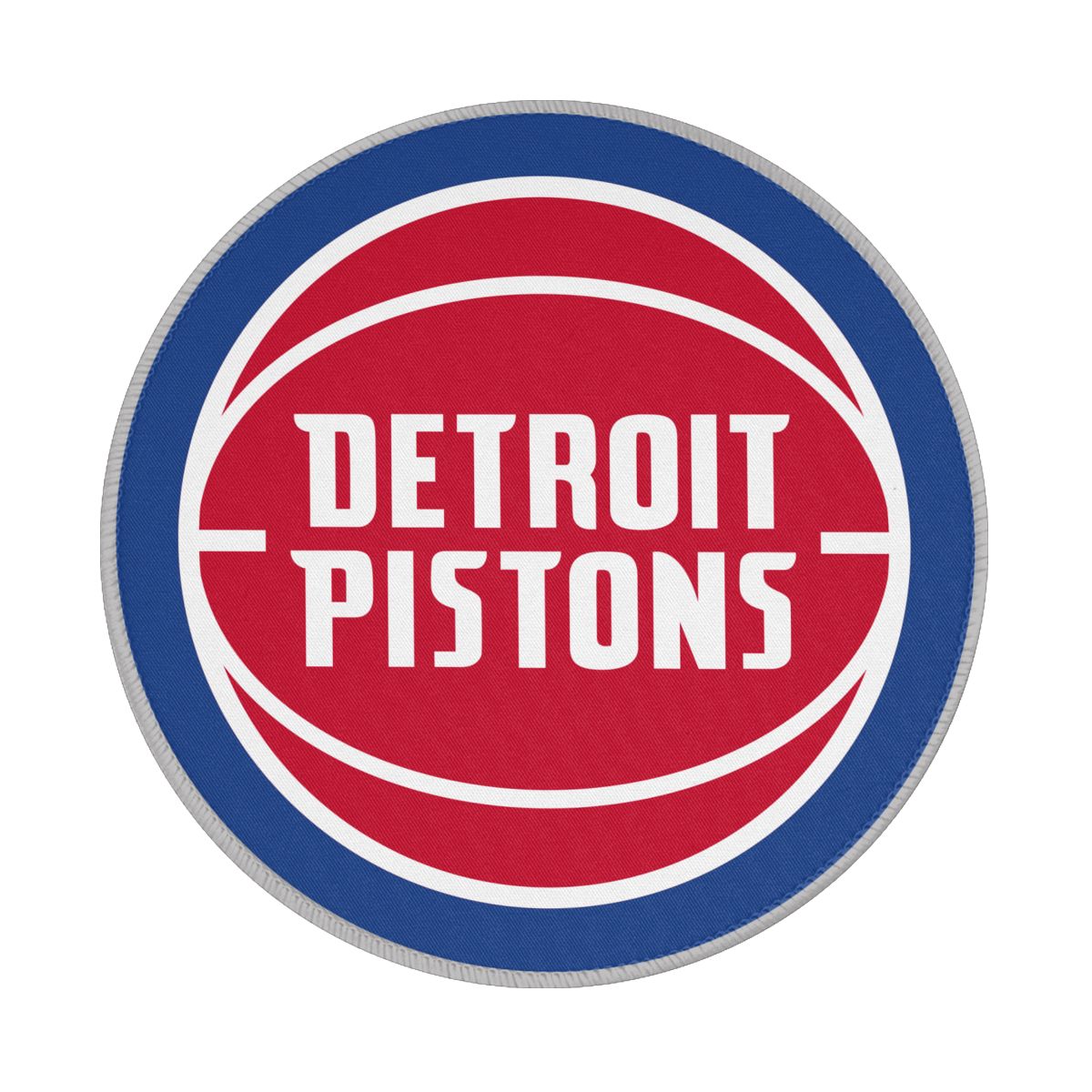 Detroit Pistons Waterproof Round Mouse Pad for Wireless Mouse