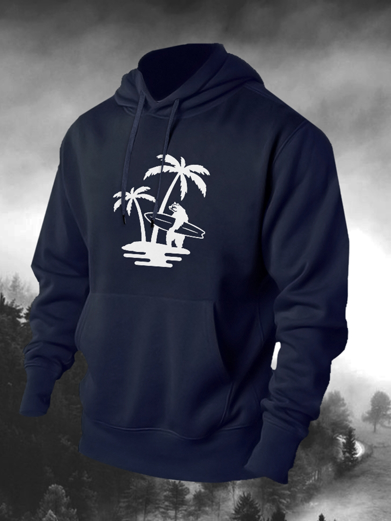 Coconut Surf Printed Men's Hoodie