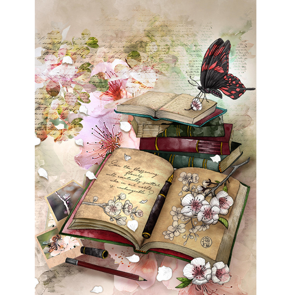 

Butterfly Book - Round Drill Diamond Painting - 30*40CM, 501 Original