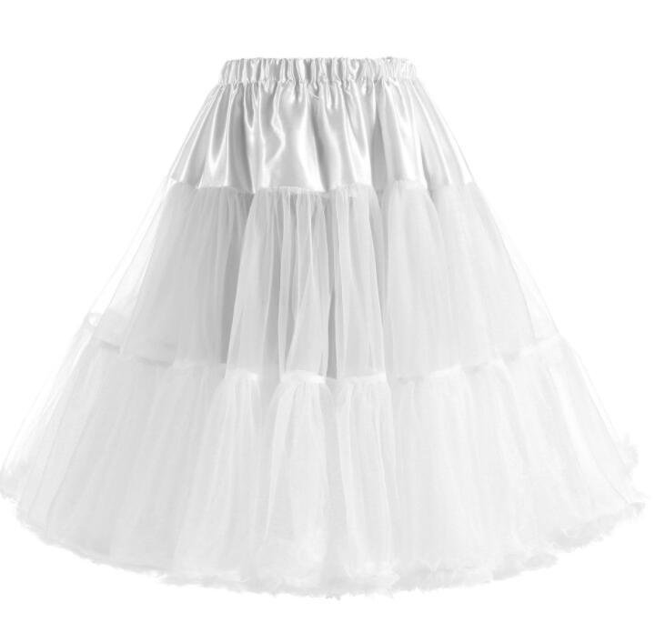 Mayoulove Lengthen Boneless Skirt Mesh Tutu Skirt Petticoat-Mayoulove