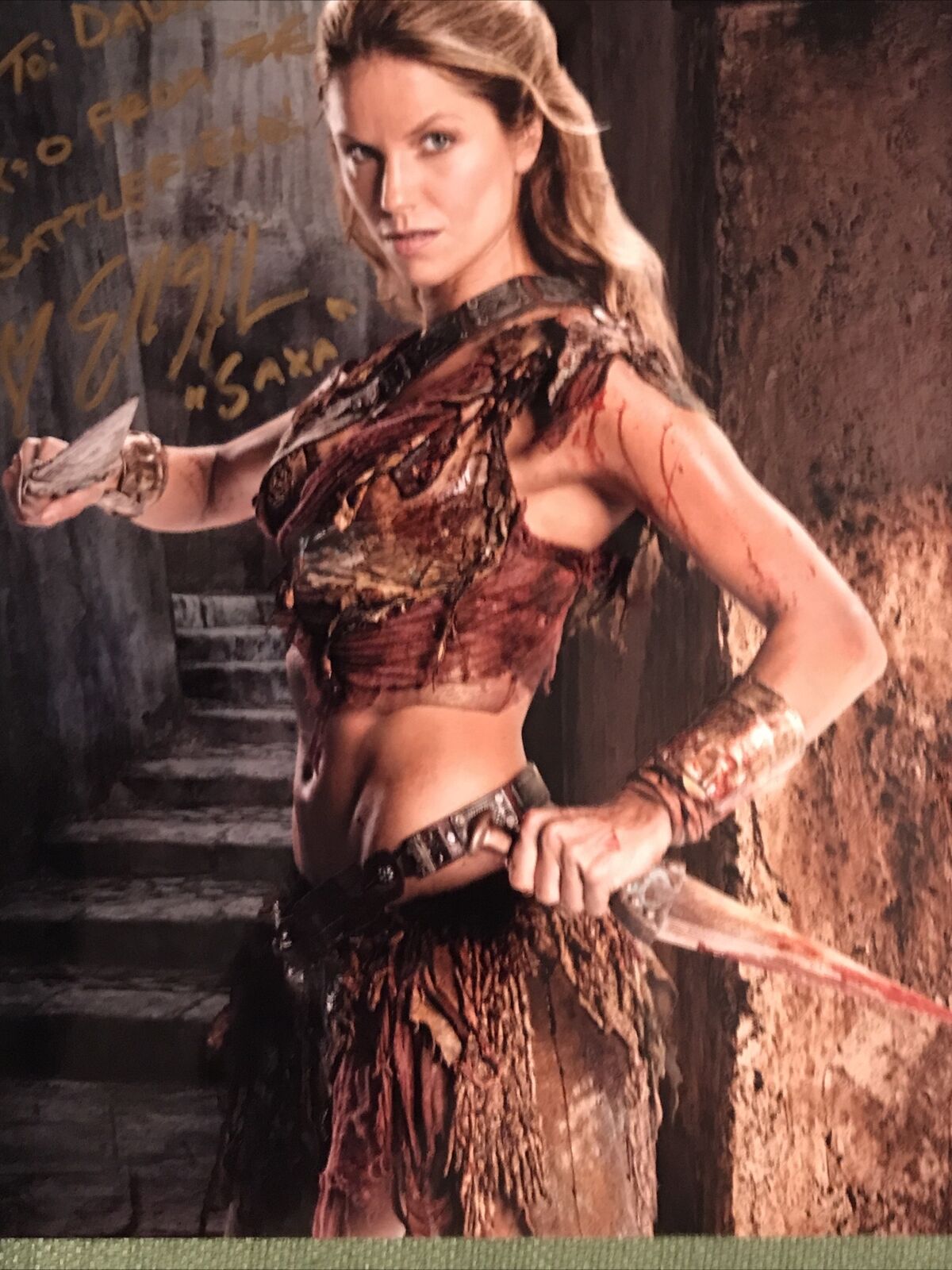 Ellen Hollman Saxa Spartacus Hand Signed / Autographed 8x10 Photo Poster painting w/ Inscription