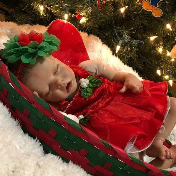 17" Little Thalia Reborn Baby Doll Girl, Silicone Body - Reborn Shoppe