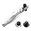 2 In 1 Flexible Head Wrench Steel Industrial Grade Ratcheting Wrench Polish Flexible Head Combination Wrench