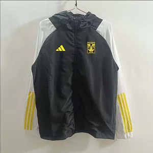 2025/2026 Tigres Windbreaker Black and white Football Shirt 1:1 Thai Quality