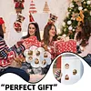 6PCS Santa Claus Series DIY Pearl Diamond Painting Christmas Fridge Magnets, Sparkling Rhinestone Refrigerator Magnet Craft Kit for Home Decor & Gifts