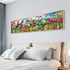 (US Only)Fence Birds 5D DIY Full Drill Round Diamond Painting Mosaic Home Decor 90x30CM