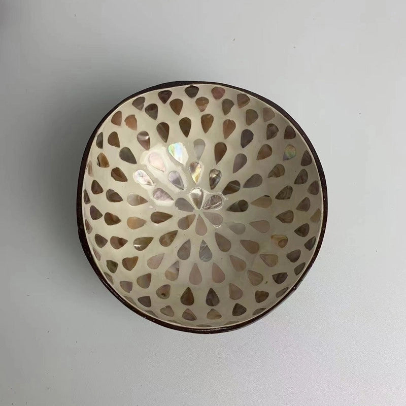 Pastoral Solid Color Coconut Shell Charcoal Shell Tableware 1 Piece