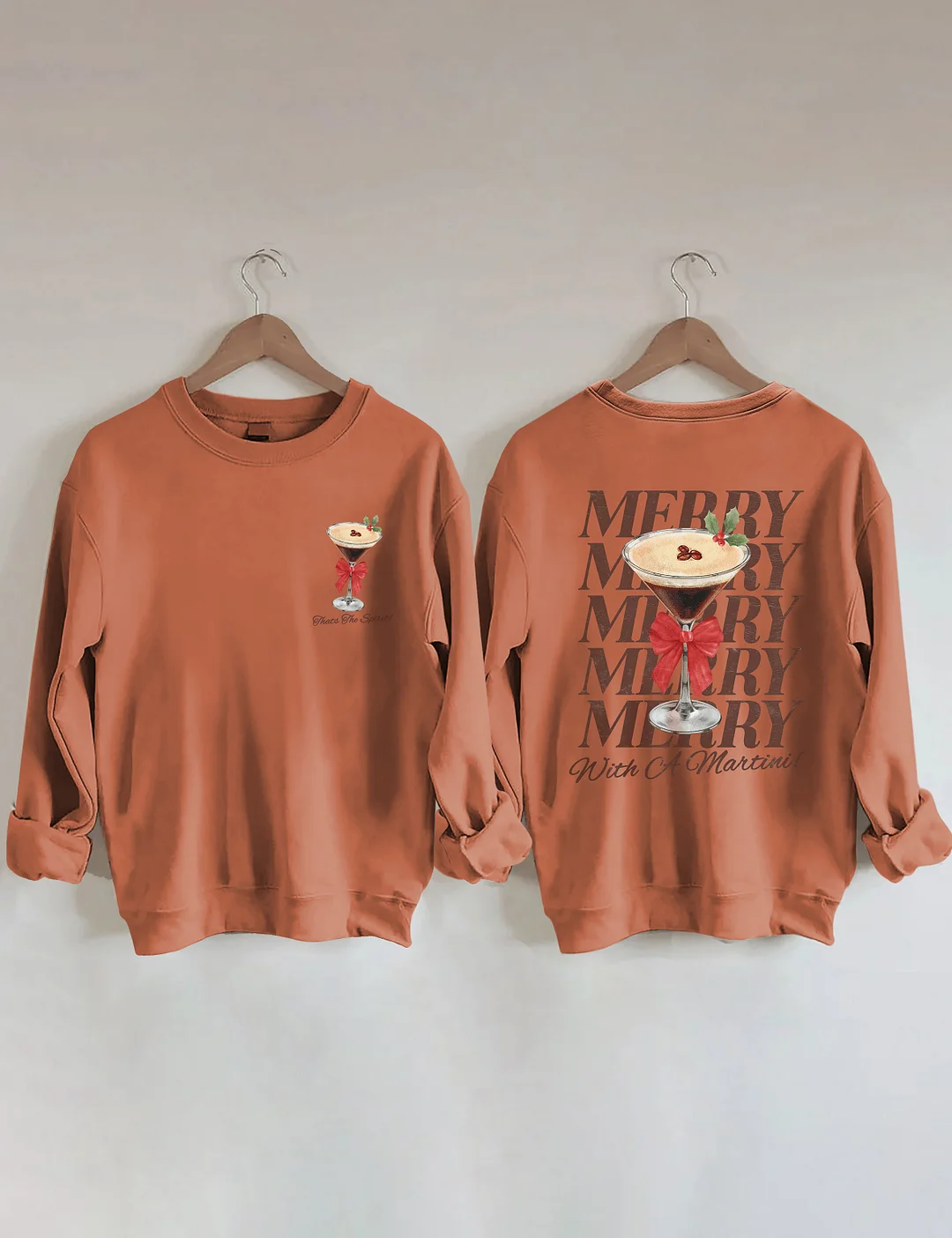 Merry With A Martini Espresso Martini Sweatshirt 