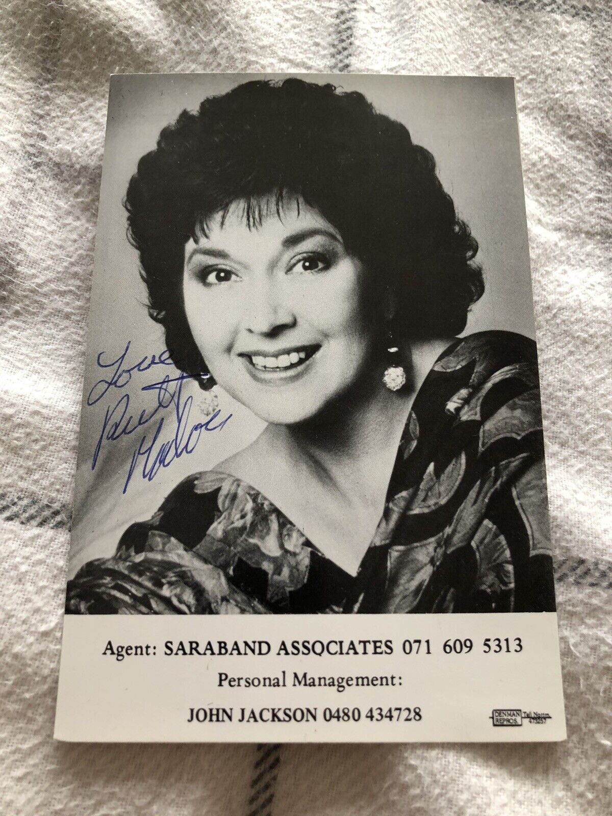 RUTH MADOC (HI DE HI) SIGNED Photo Poster painting