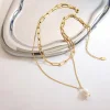 Stylish Double Layers Natural Pearl Necklace