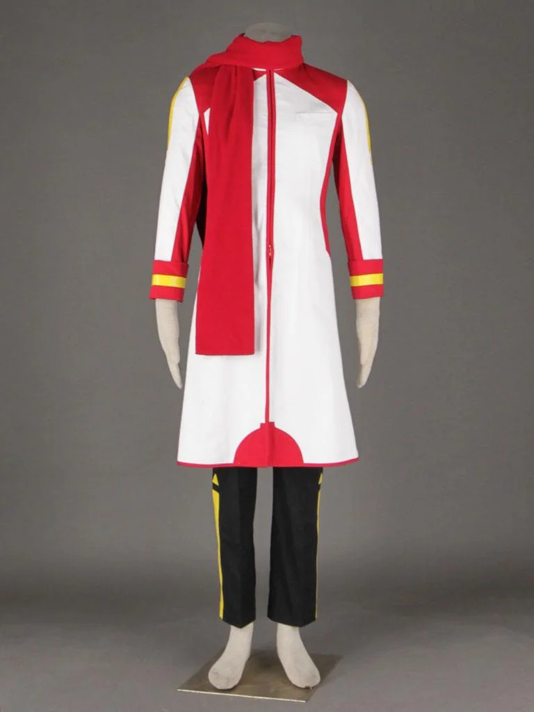Vocaloid Akaito Red White Cosplay Costume
