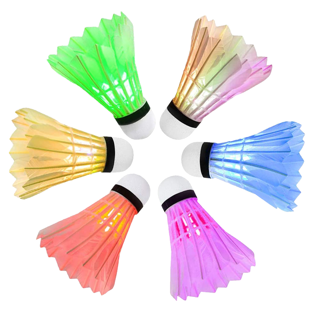 

6pcs LED Badminton Shuttlecocks Birdies Indoor Outdoor Badminton Equipment, 501 Original