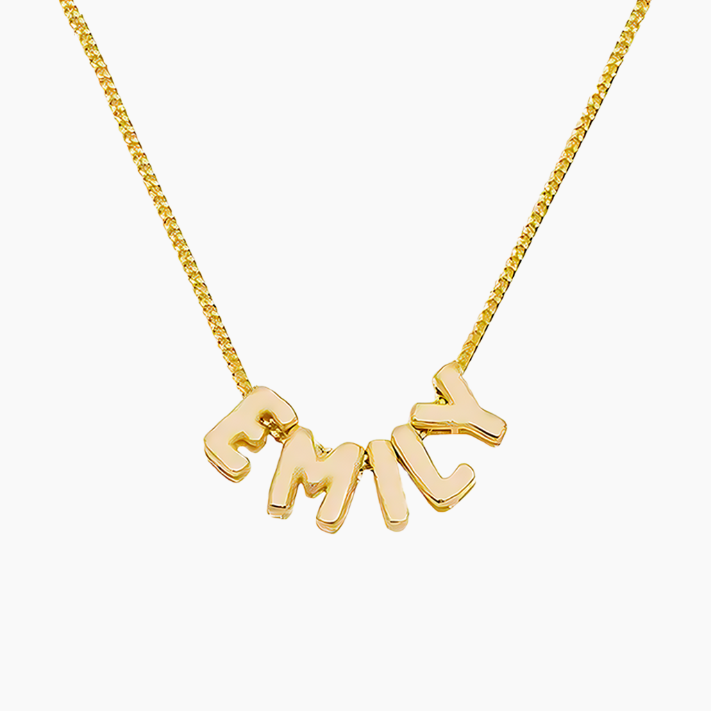 Bubble Custom Name Necklace
