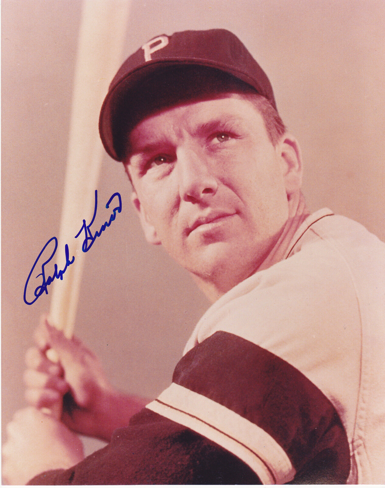 RALPH KINER PITTSBURGH PIRATES ACTION SIGNED 8X10