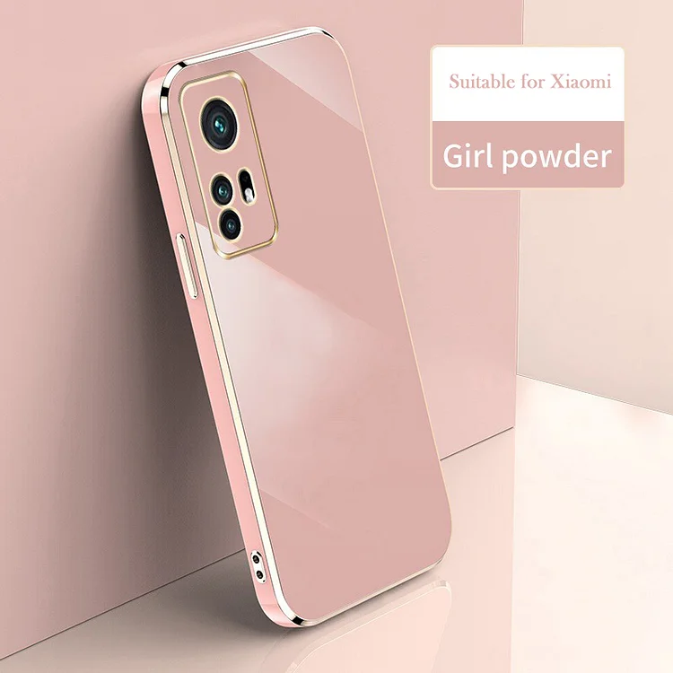 Electroplated solid color phone case suitable for Xiaomi phones
