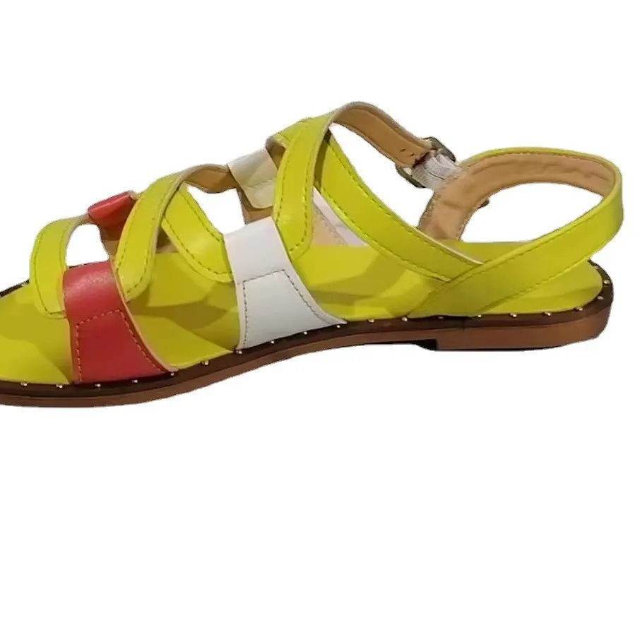 Breakj Breakj Summer New Flat Roman Sandals Women Large Size Color Wearing Beach Cool Drag