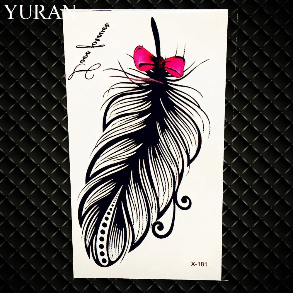 Watercolor Dream Catcher Temporary Tattoo Women Tribal Tattoo Sticker Black Dreamcatcher Fake Flash Tatoo Girl Body Arm Shoulder