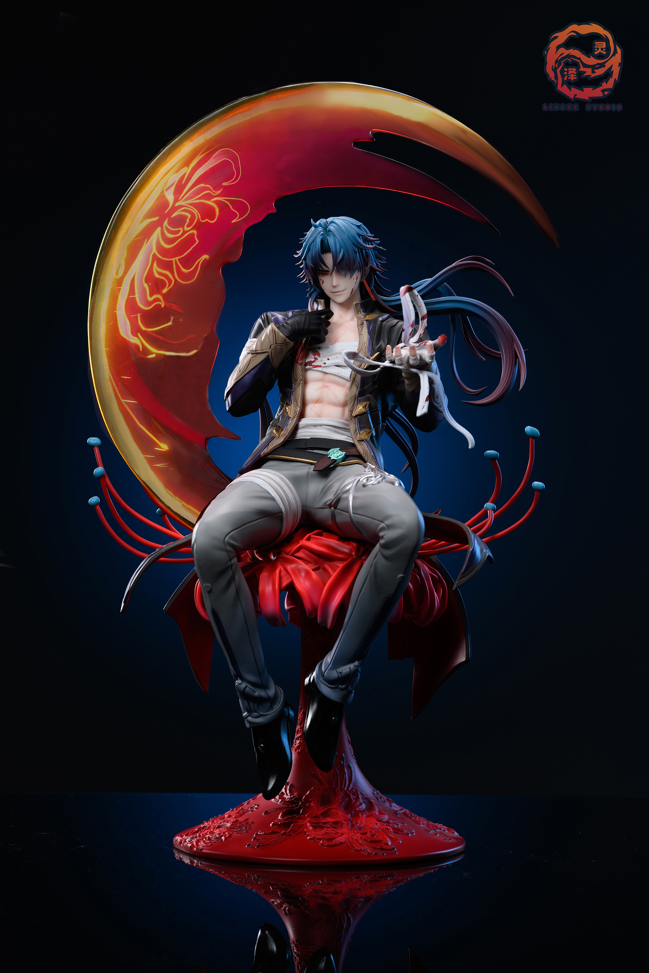 In- stock LINGZE Studio - Honkai: Star Rail Star Core Hunter Daman Mills 1/6 Statue(GK) (Adult 18+)-