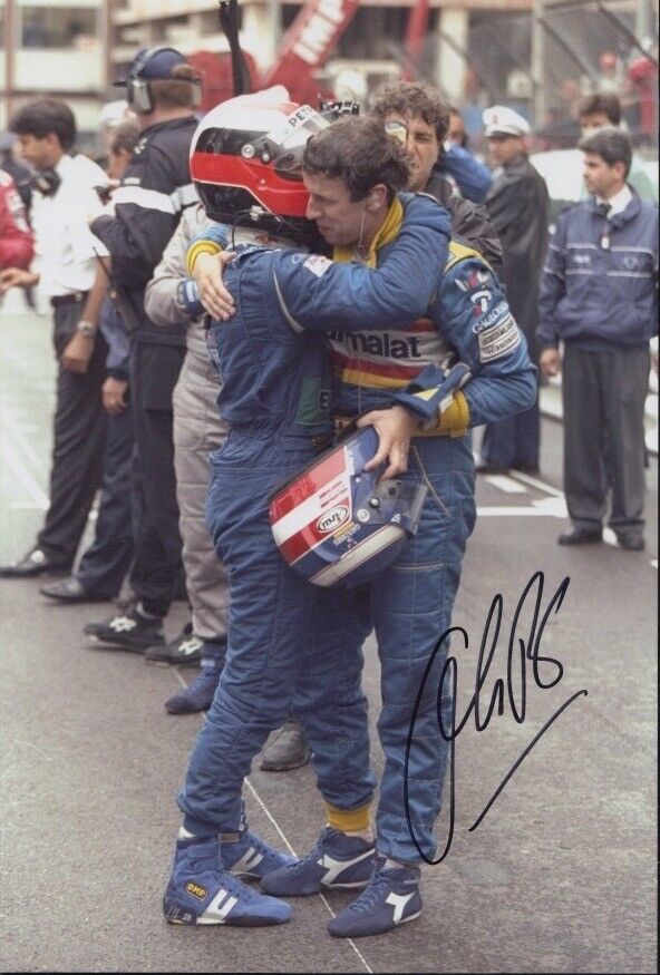 Olivier Panis Hand Signed 12x8 Photo Poster painting F1 Autograph Ligier Gauloises Blondes 2